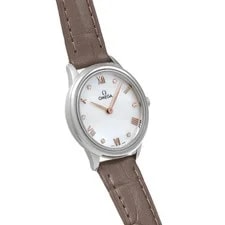 Omega Quartz 434.13.28.60.55.001 27.5mm Stainless Steel White #WW2993 3