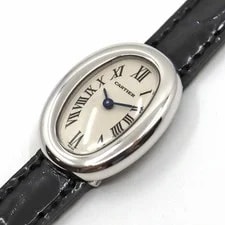 Cartier Mini Baignoire W1518956 25mm White Gold Ivory #UW218 2