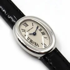 Cartier Mini Baignoire W1518956 25mm White Gold Ivory #UW218 3