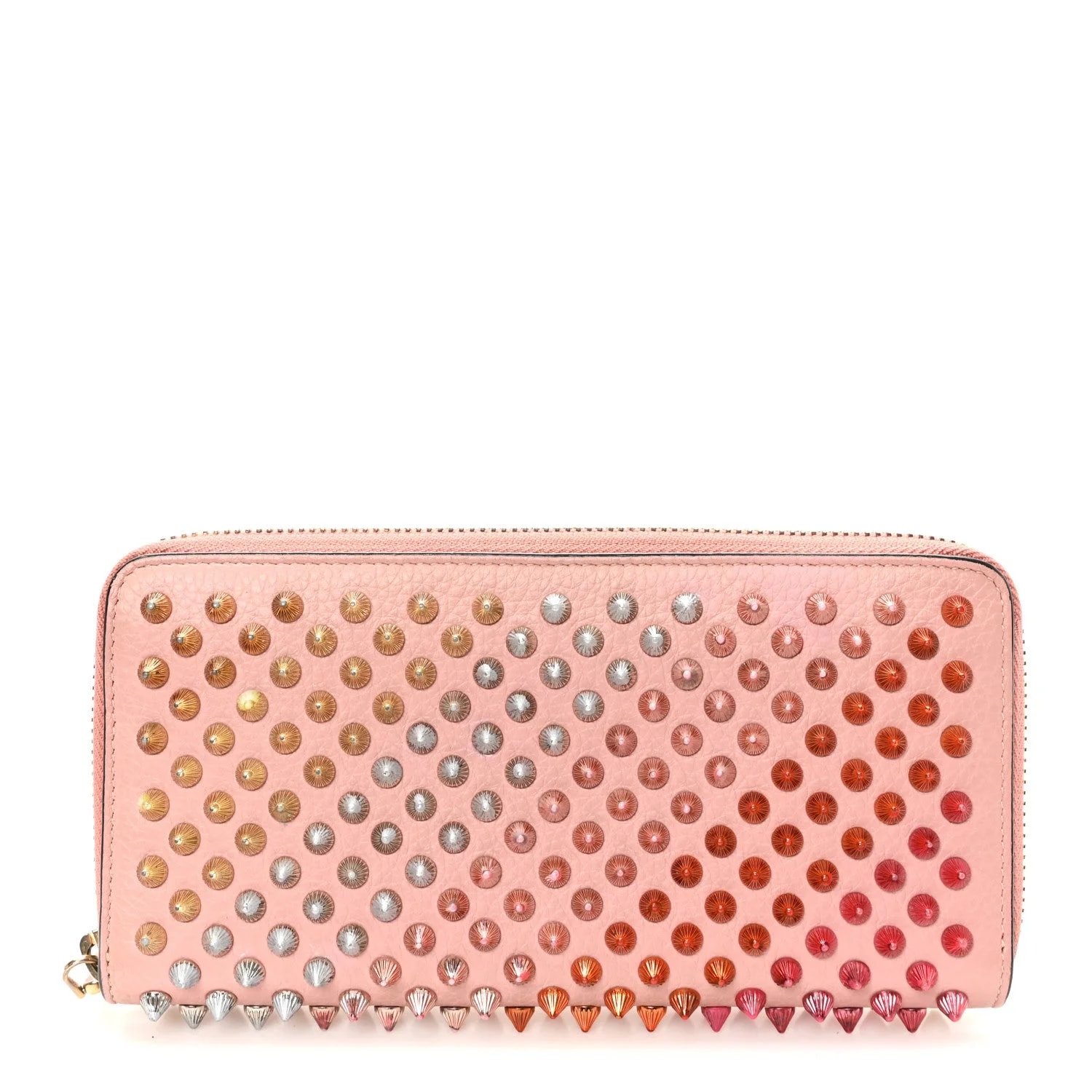 Christian Louboutin — Panettone Spiked Zip Around Wallet — Accessory — resale