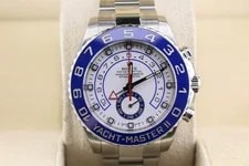 2013 Rolex Yachtmaster II 116680 White Dial SS Oyster With Papers 44mm 2