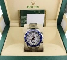 2013 Rolex Yachtmaster II 116680 White Dial SS Oyster With Papers 44mm 3