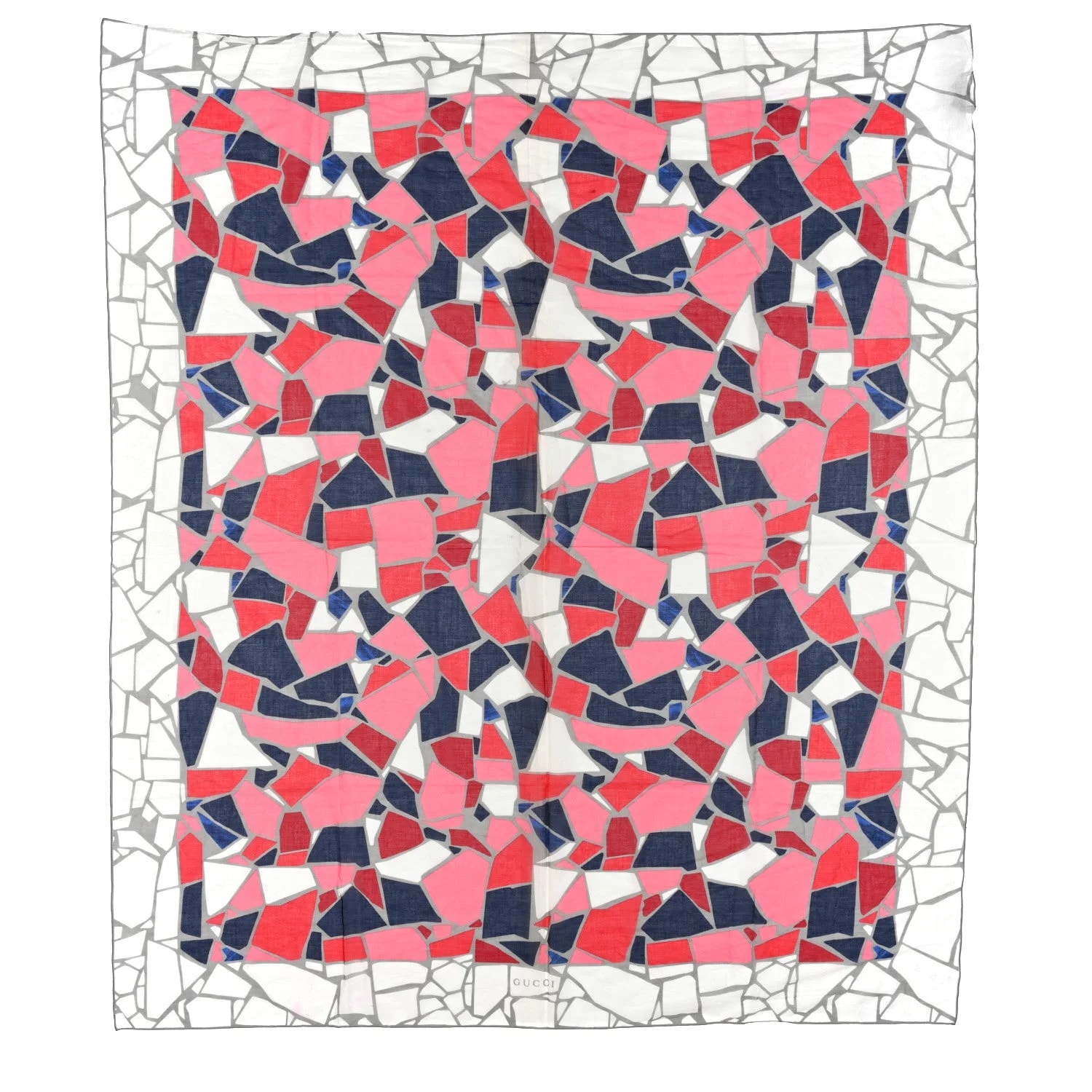 Gucci — Cotton Geometric Square Scarf — Accessory — resale