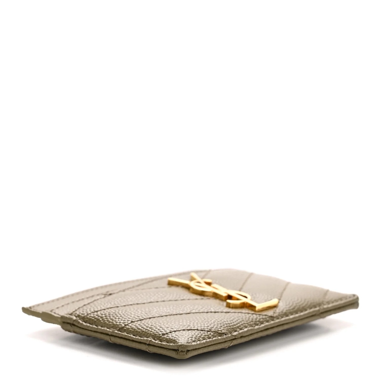 Grain de Poudre Chevron Credit Card Case Kaki 4