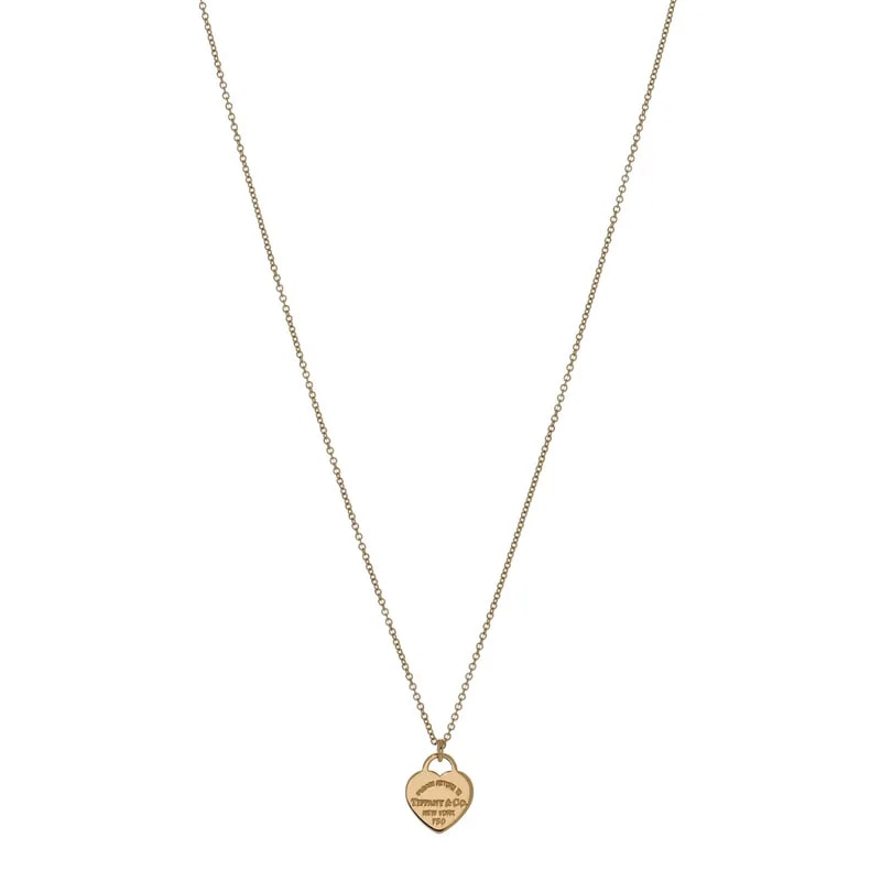 Tiffany & Co. — 18K Yellow Gold Mini Return To Tiffany Heart Tag — Jewelry — resale