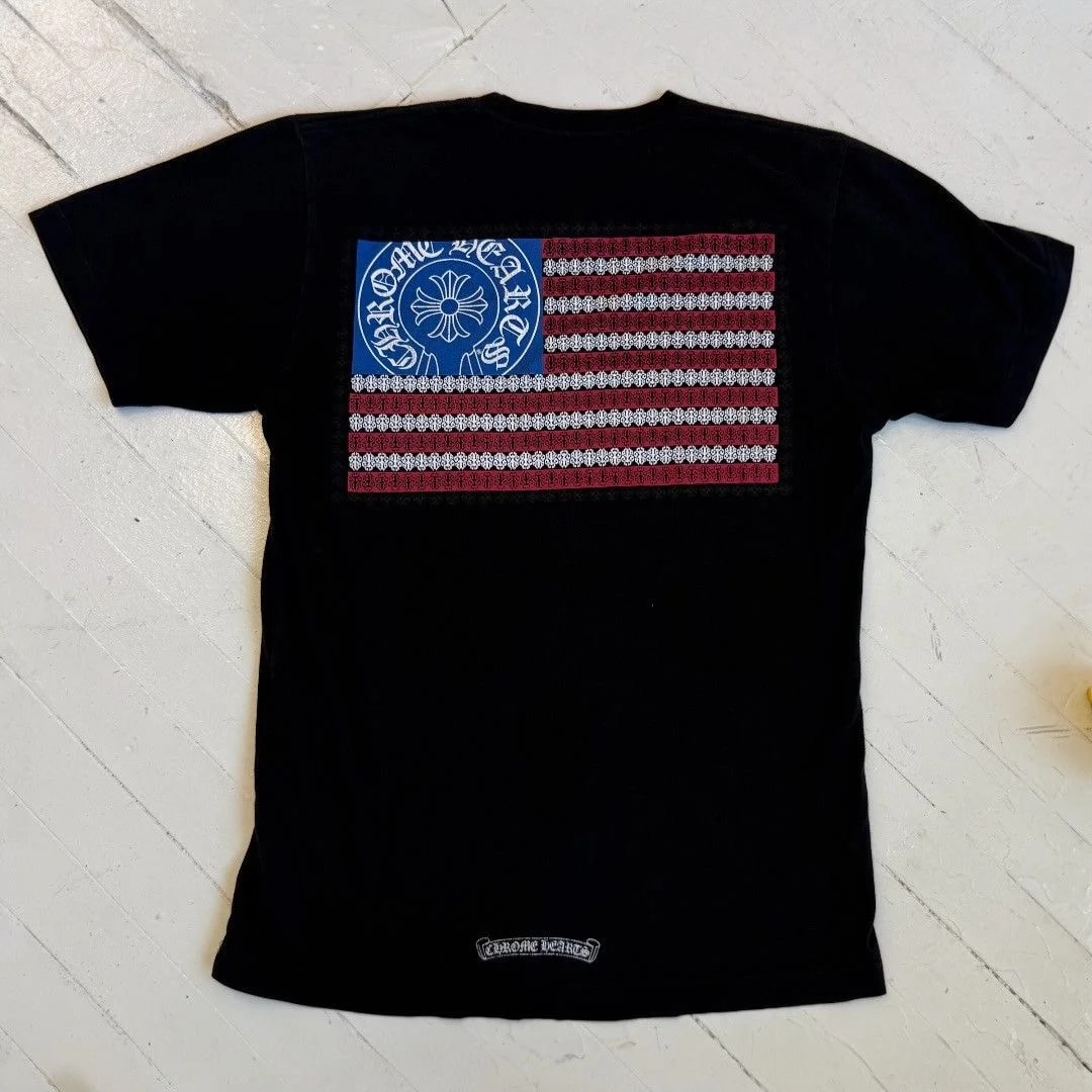 Chrome Hearts — Hearts Dagger Flag T-Shirt in — streetwear — resale