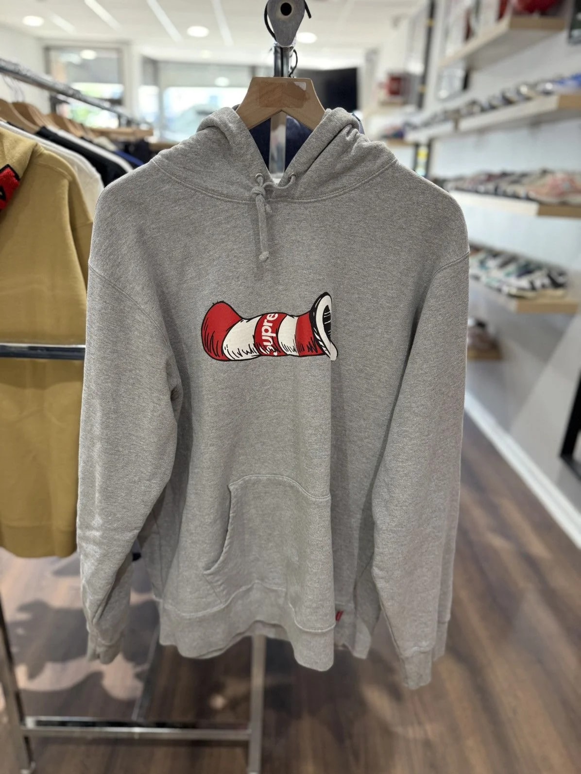 Supreme — Supreme X Dr. Seuss Cat in the Hat Sweatshirt Heather — streetwear — resale