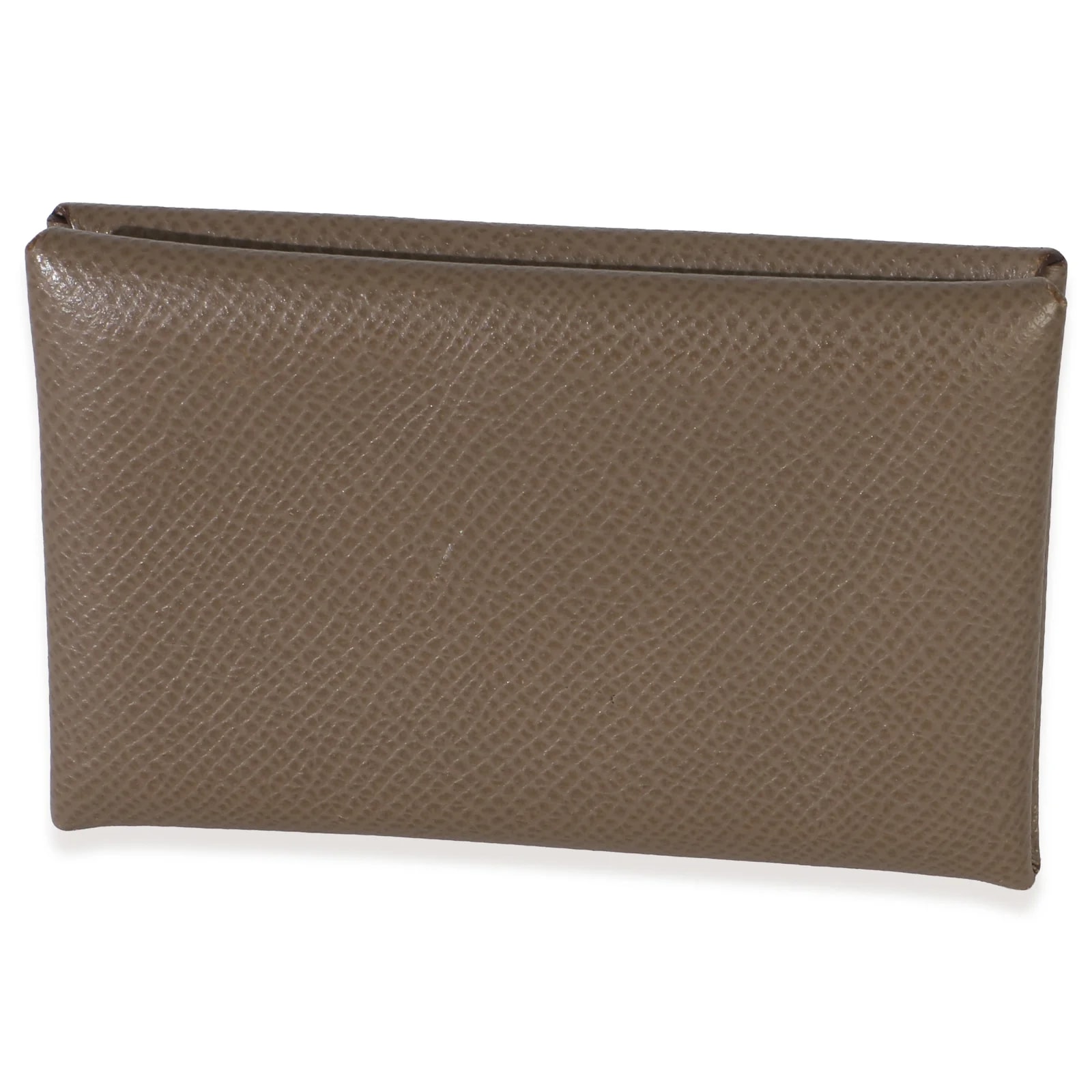 Hermès Etoupe Calvi Card Holder Wallet 2