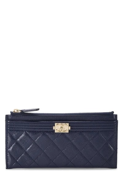 Chanel — Boy Zip Pouch Wallet — Accessory — resale
