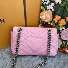 Gucci GG Marmont 22 Matelassé Chain Crossbody 2