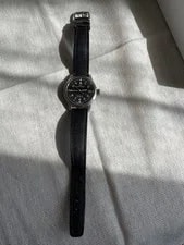 IWC Schaffhausen Pilot Mark XII SS Leather Auto Black 3