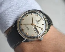 Omega — 1960s Omega Seamaster Cosmic Automatic Silver Dial Leather — Watch — resale