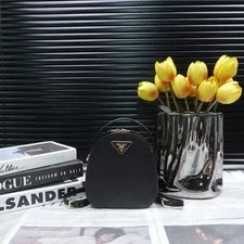 Prada — Authentic Prada Mini Shell Backpack Crossbody Dual Zip — Handbag — resale