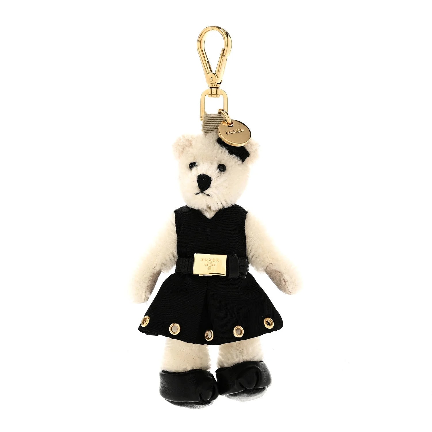 Prada — Marlene Teddy Bear Keychain Charm — Accessory — resale