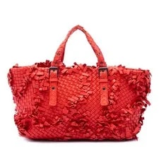 Bottega Veneta — Bottega Veneta Patchwork Lido Fringe — Handbag — resale
