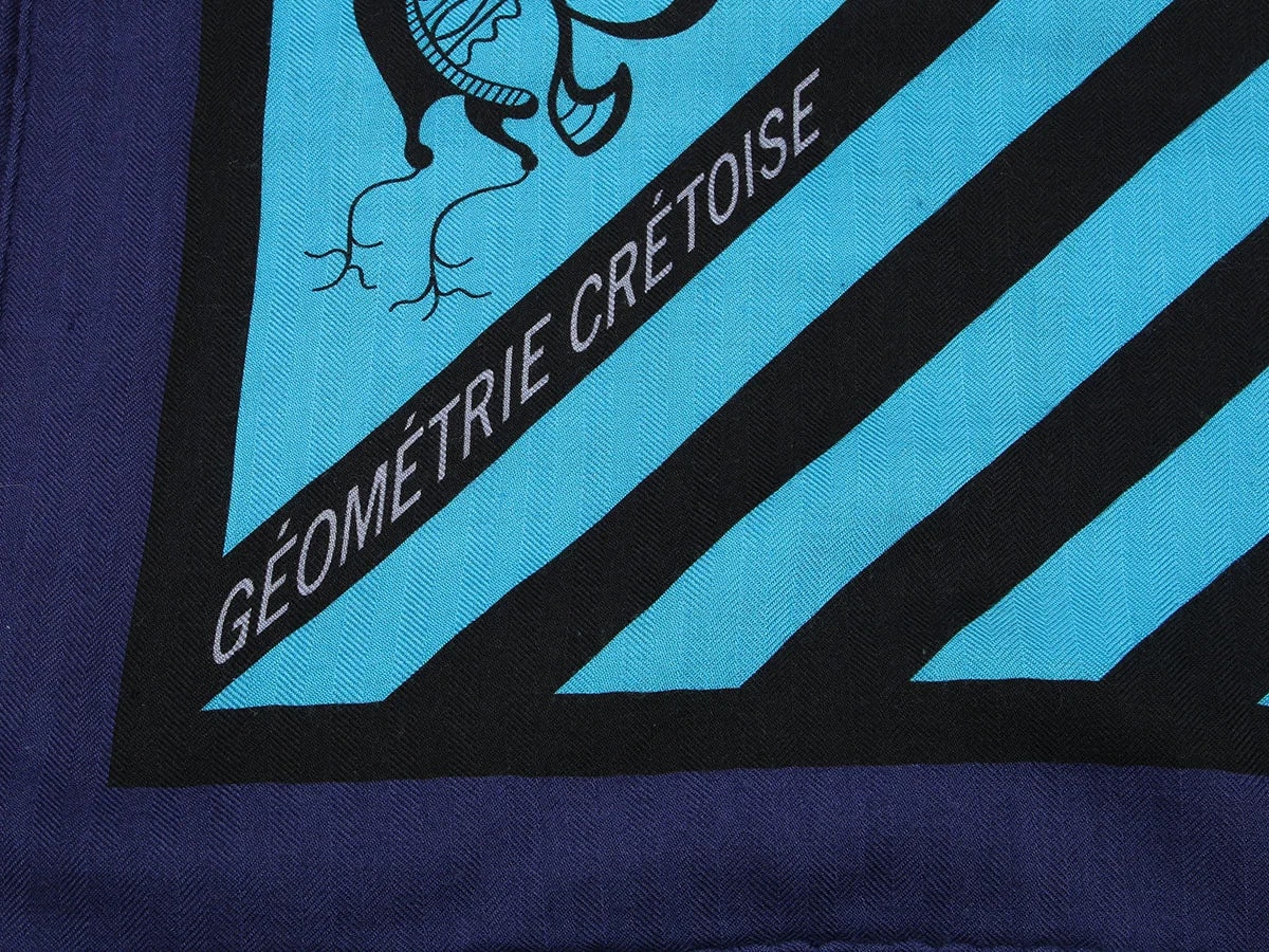 Hermès Géométrie Crétoise Shawl 140cm 2