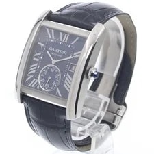 Cartier Tank MC LM WSTA0010 34mm SS Navy #C17183 2