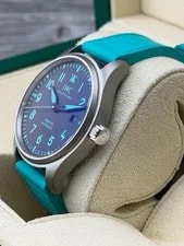 IWC Pilots AMG Petronas Black Turquiose Rubber IW328210 Complete 2025 3