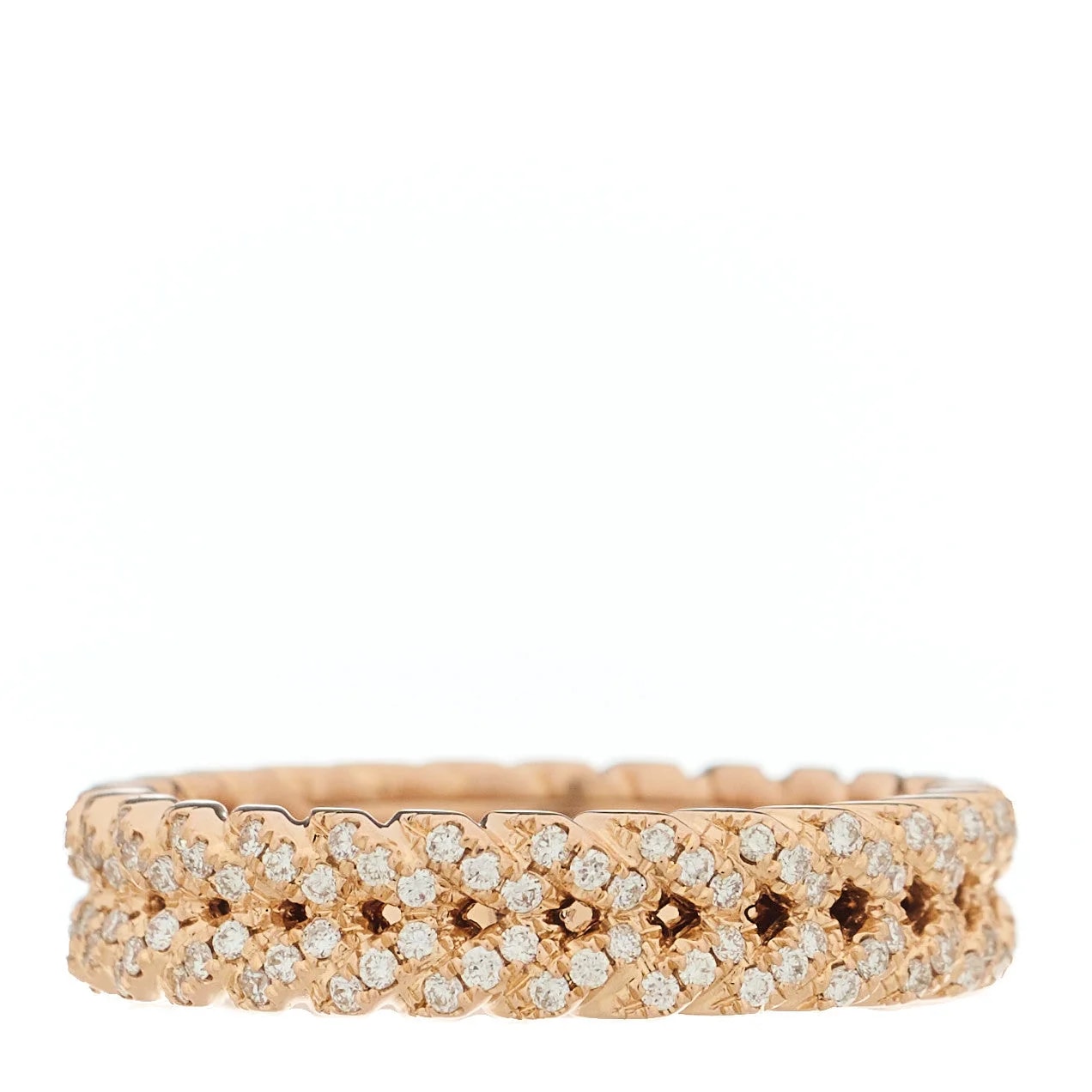 18K Rose Gold Braided 54 7 3