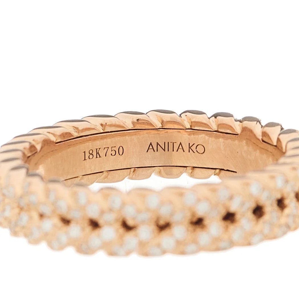 18K Rose Gold Braided 54 7 4