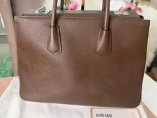 Prada Galleria Double Zip Executive W/ COA 4