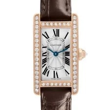 Cartier — Cartier Tank Americaine Small Rose Gold Diamond WJTA0002 — Watch — resale