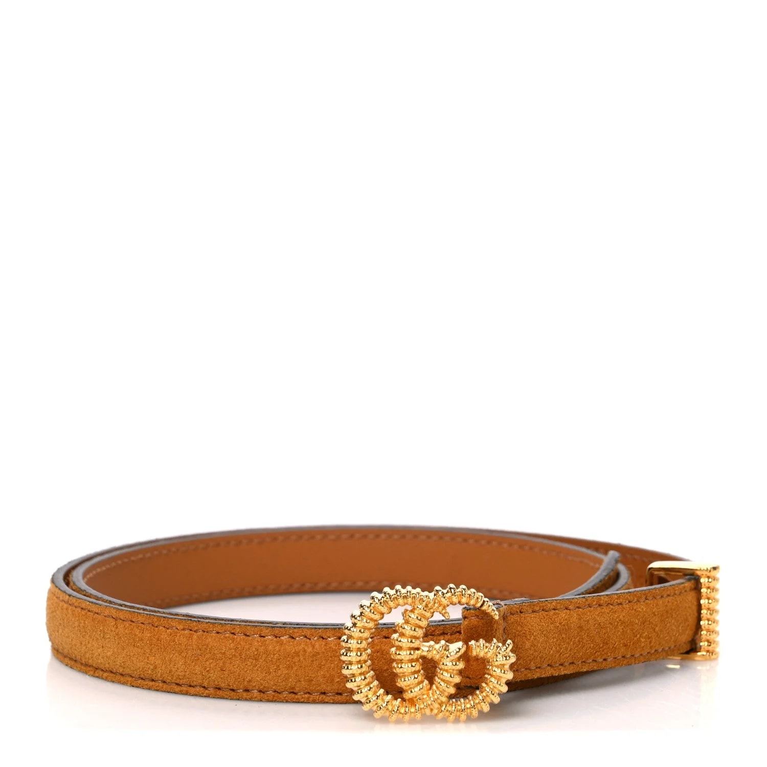 Gucci — Torchon Double G 15mm Belt 75 30 Sun Oil — Accessory — resale