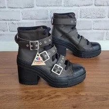 ⭐Converse Chuck 70 de Luxe Heel Buckles Sz 8.5 Boots A12209C 2