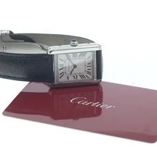 Cartier — Cartier Tank Solo SM WSTA0030 24mm SS/Leather Silver #C16662 — Watch — resale