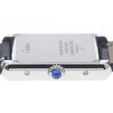 Cartier Tank Solo SM WSTA0030 24mm SS/Leather Silver #C16662 3