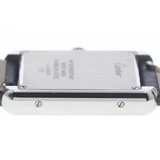 Cartier Tank Solo SM WSTA0030 24mm SS/Leather Silver #C16662 4