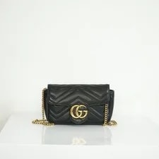 Gucci — Gucci GG Marmont Matelasse Mini Chain Wallet (Full Set) — Handbag — resale