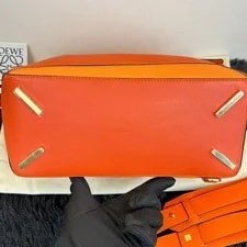 Auth Loewe Puzzle Medium Sunset Grained Crossbody 4