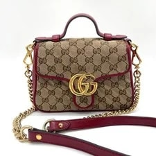 Gucci GG Marmont Top Handle Chain Strap Metal 2