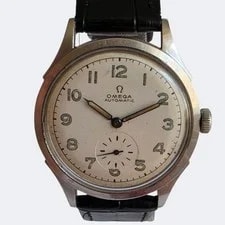 Omega Automatic Bumper Ref. 2374 Military Style 35mm Favre-Perret Patent Case 4
