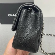 Authentic Chanel Classic Flap Chain Crossbody SHW 2