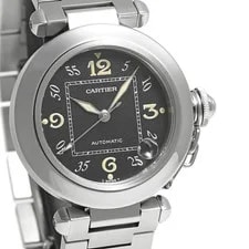 Cartier Pasha C W31043M7 Automatic Black Dial Stainless Steel A0628 3