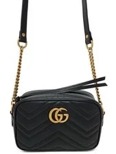 Gucci — Gucci GG Marmont Quilted Mini 448065 Chain — Handbag — resale