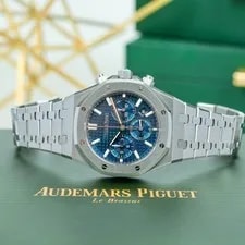 Audemars Piguet — Audemars Piguet Royal Oak Chrono 38mm Blue Steel 26715ST.OO.1356ST.01 Complete — Watch — resale
