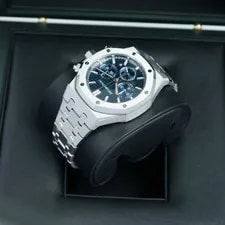 Audemars Piguet Royal Oak Chrono 38mm Blue Steel 26715ST.OO.1356ST.01 Complete 4