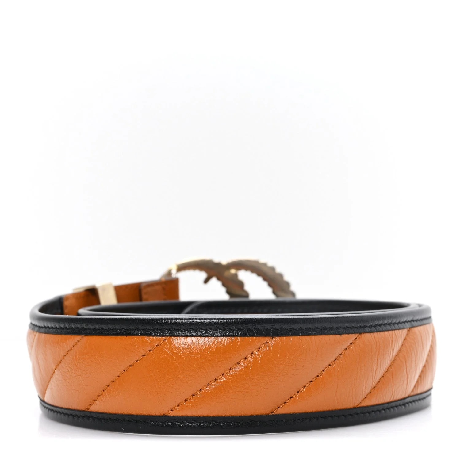 Azalea Matelasse Diagonal Torchon Double G 40mm Belt 85 34 2