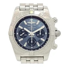 Breitling — Breitling Chronomat 44 Black MOP AB0111 Stainless Steel 43mm Black Dial #TSW880 — Watch — resale