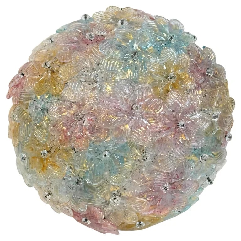 Barovier & Toso — 1950s Petite Flush Mount By Barovier&Toso, Flowers — lighting — resale
