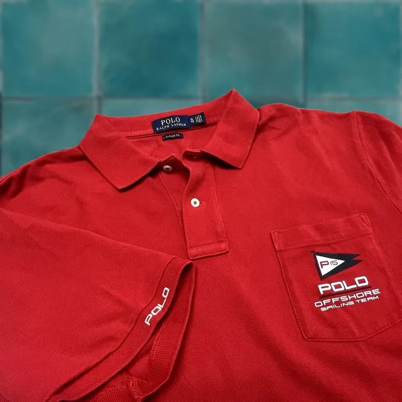 Ralph Lauren — Ralph Lauren Polo Shirt XL Classic Fit Offshore Sailing Team Pique — streetwear — resale