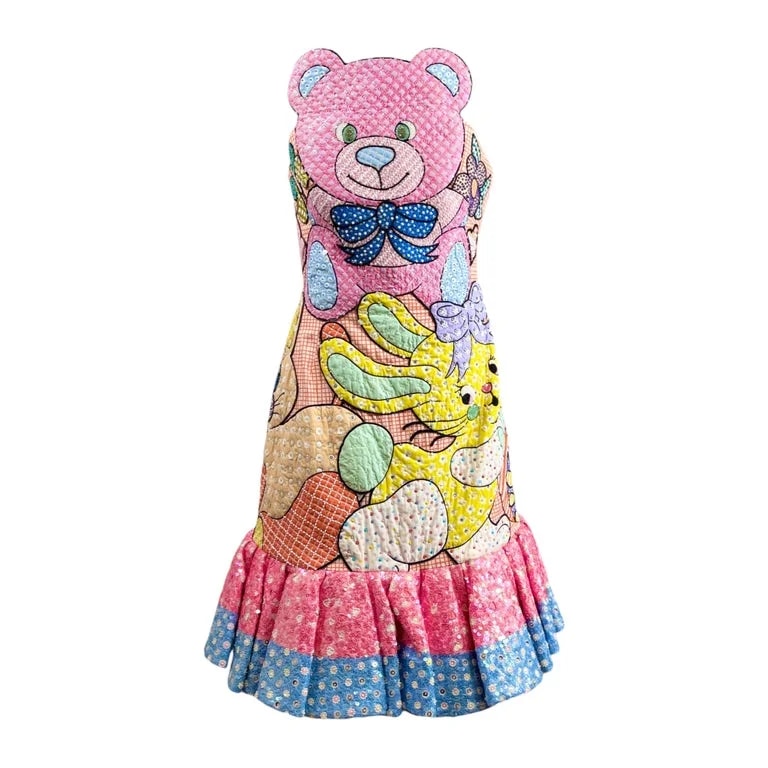 Jeremy Scott, Moschino Couture — Moschino Jeremy Scott Look 45 Multicolored Patchwork Toy Dress — Clothing — resale