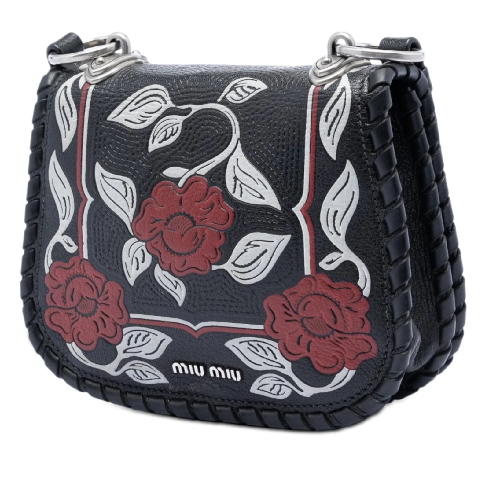 Madras Floral Embossed Crossbody 2