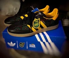 Adidas Originals — Adidas Originals Samba Bob Marley Jamaica ’s Low Top Lace-Up — Sneaker — resale