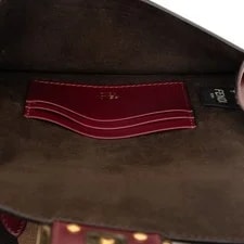 Fendi Mini Flat Baguette Crossbody Dark 4