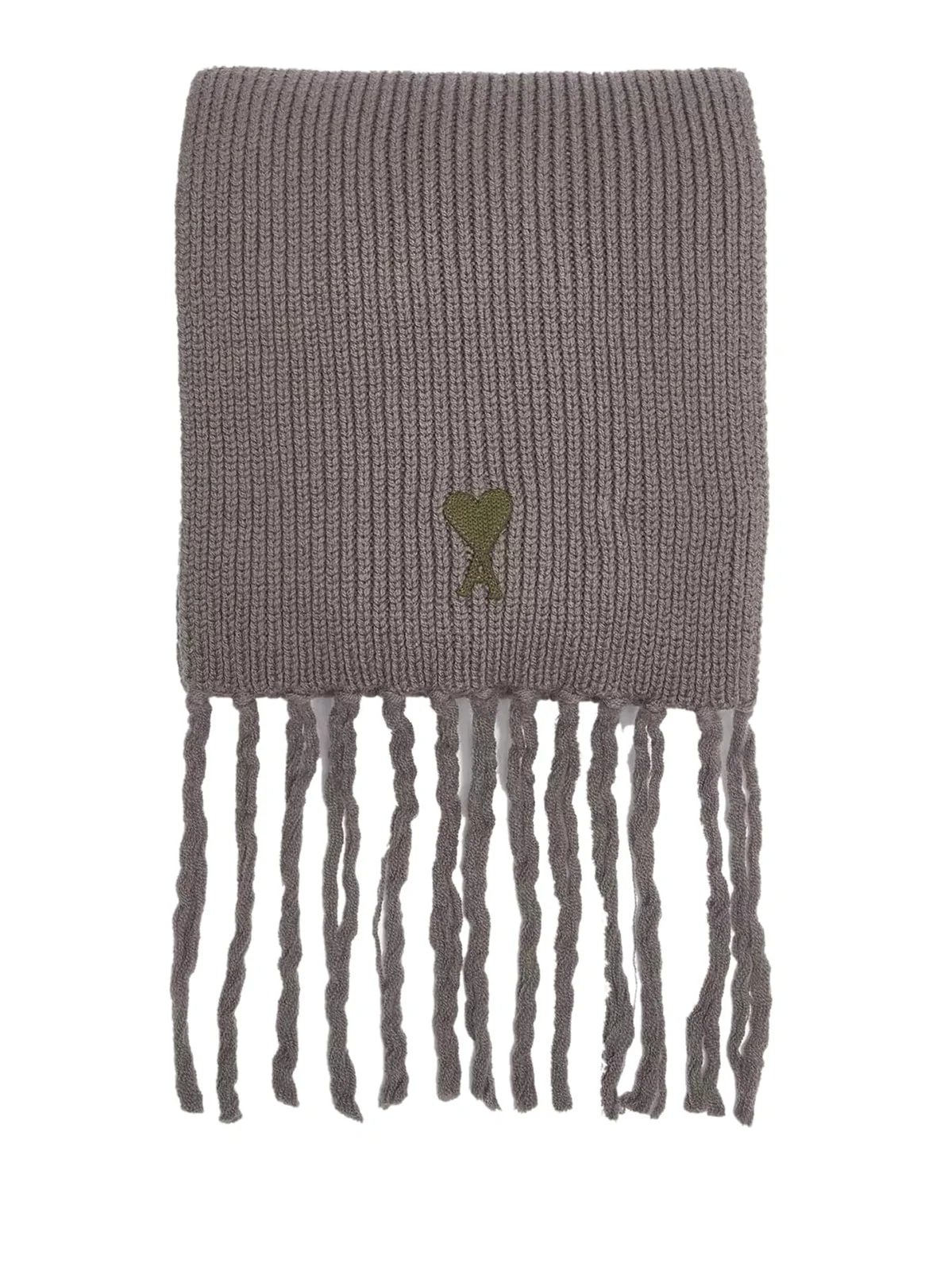 Ami Paris Logo-Embroidered Virgin Scarf — Scarfs 2