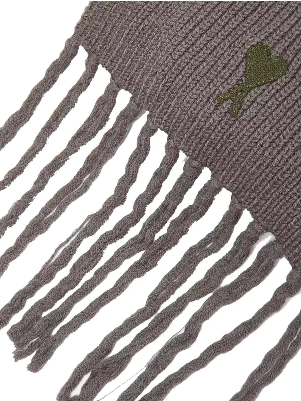 Ami Paris Logo-Embroidered Virgin Scarf — Scarfs 3